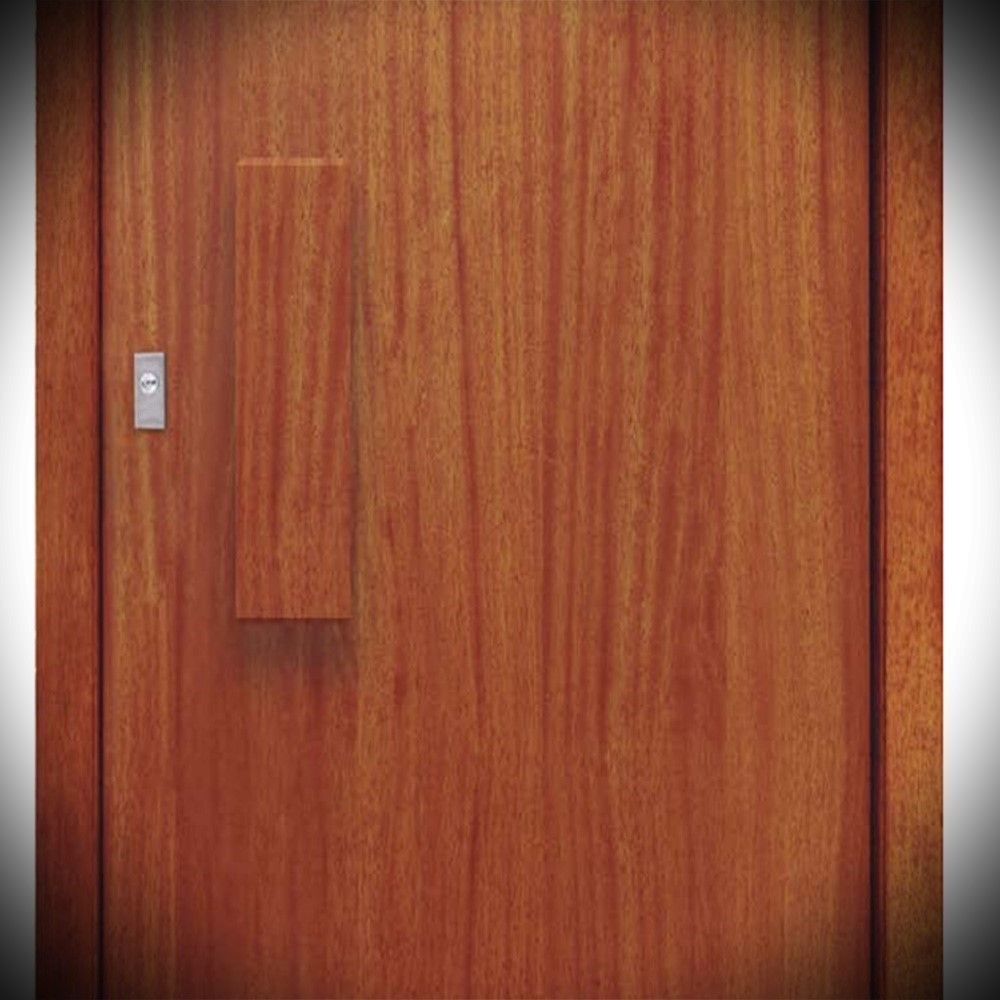 Détail de la poignée rectangulaire en bois C2