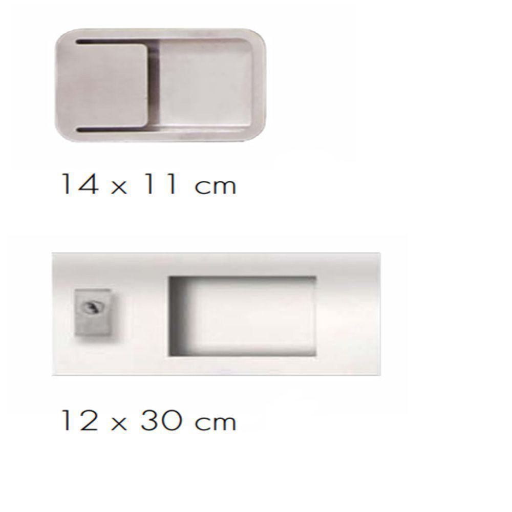 Mesures des types de poignées de tirage encastrée