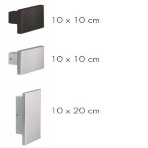 Mesures des types de poignées de porte