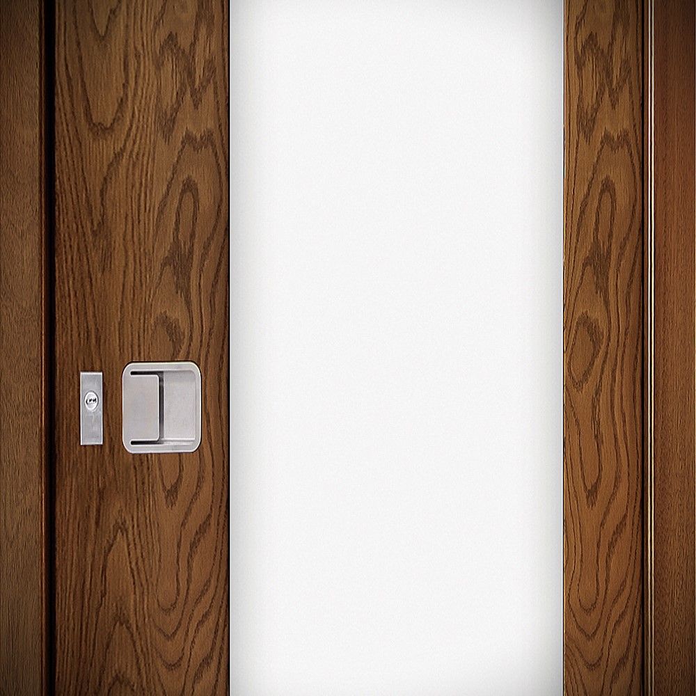 Porte Battante Tours: Détail en verre opaque