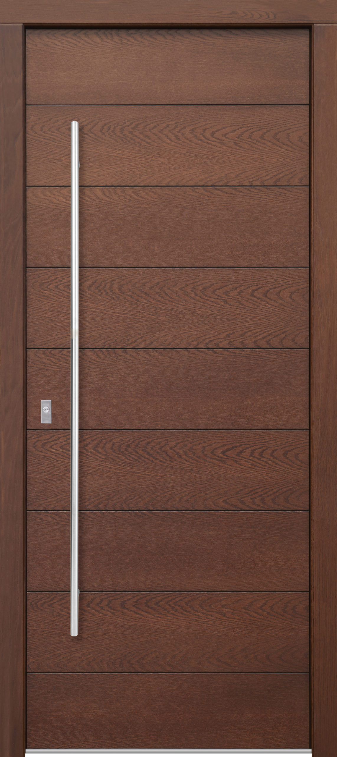 Porte Pivotante Montpellier: Détail de finition en bois