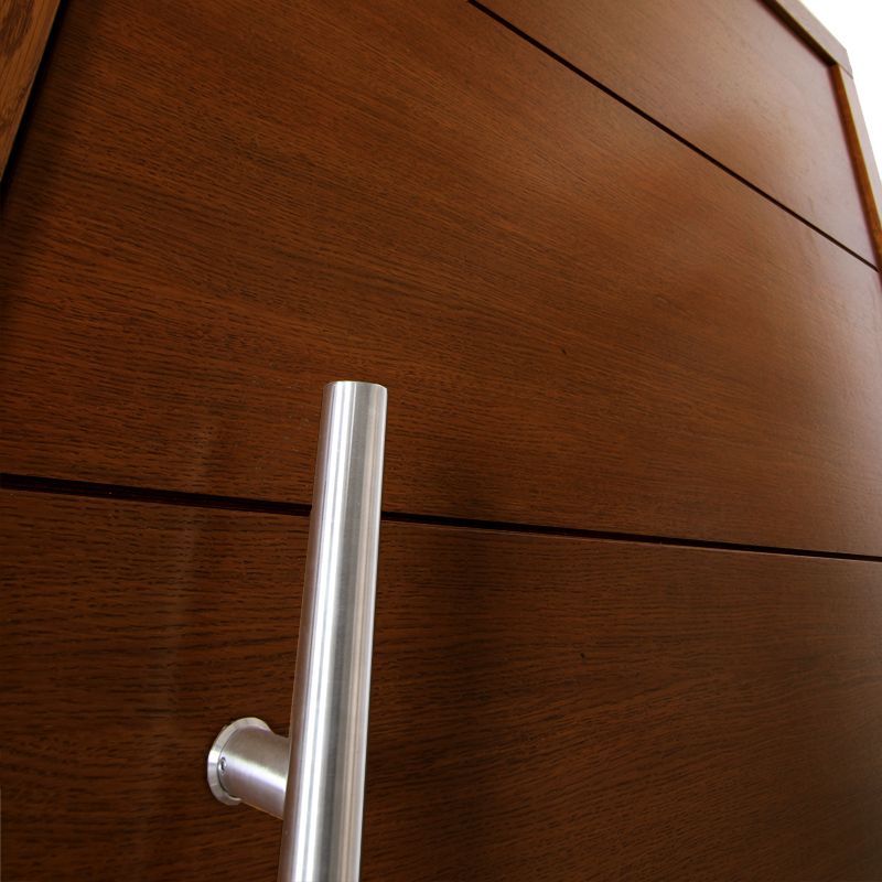 Porte Pivotante Montpellier: Détail de finition en bois